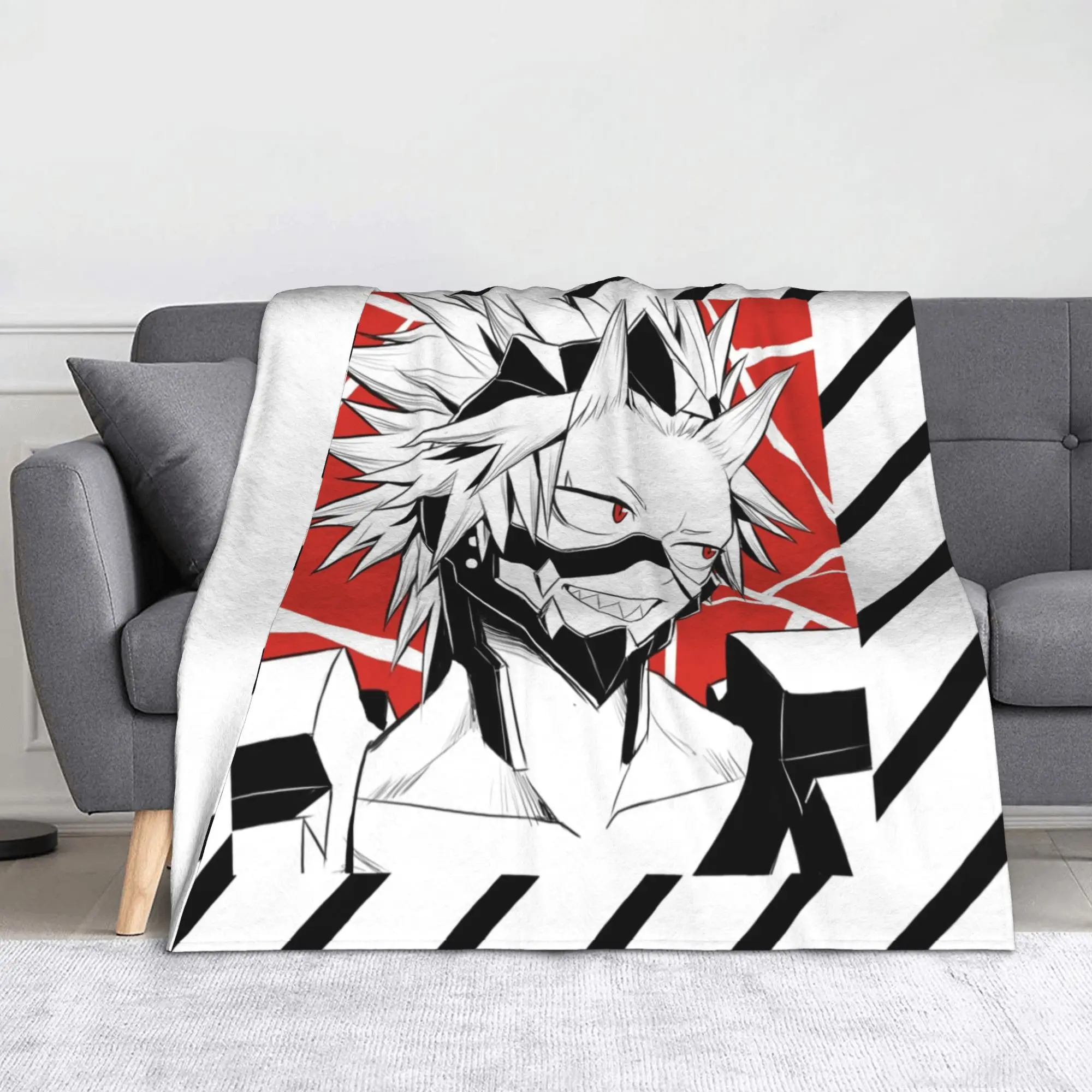 Kirishima My Hero Academia Blankets Flannel Textile Decor  Portable Soft Throw Blanket for Home Outdoor Rug Piece