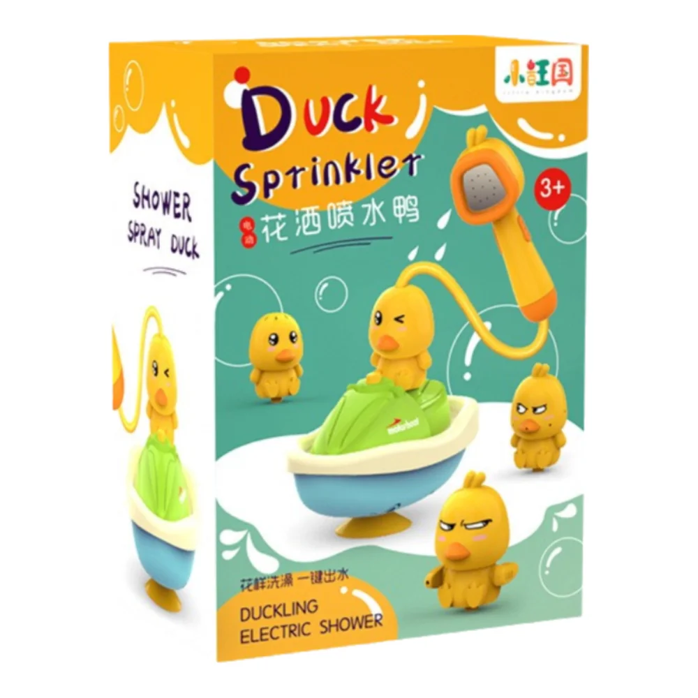 

Electric Duck Shape Baby Shower Water Surf Baby Bath Toys Kids Sprinkler Duck Toy Relaxing Bathtub Sprinkler Set Water Toys