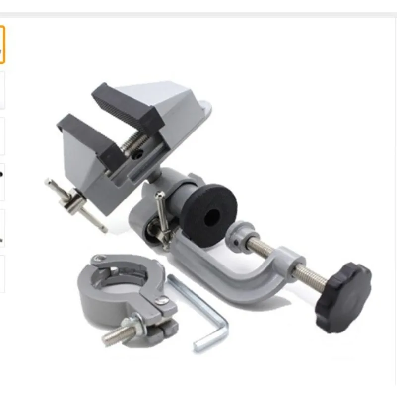 Universal Rotatable Bench Vise Stand, Fixed Clamp Holder for Electric Drill Grinder, DIY Workbench Support Vise Bracket