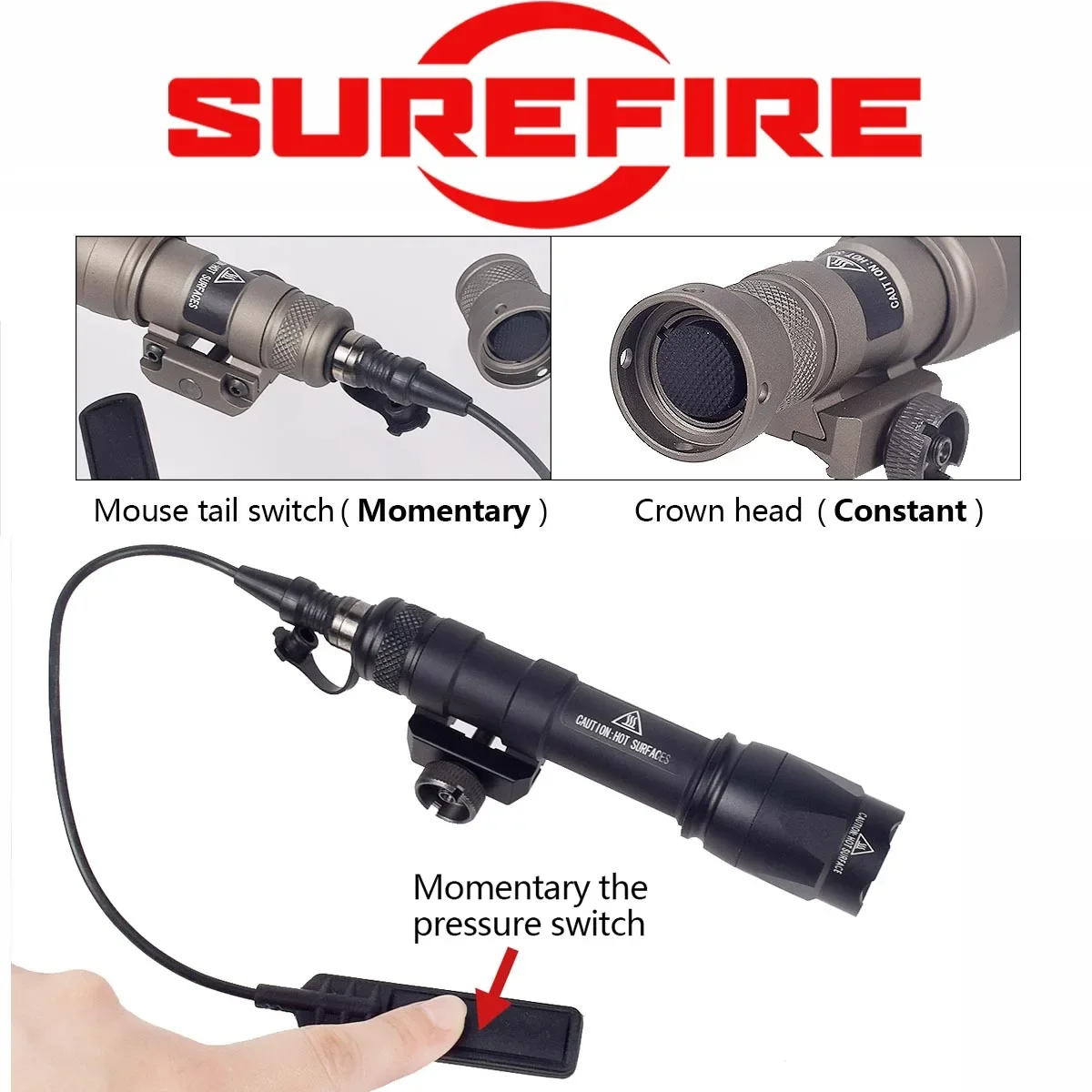 Airsoft Surefir M600C M600 M300 Tactical Scout Light AR15 Rifle Weapon Flashlight LED Hunting Spotlight SF M300A Gun lamp