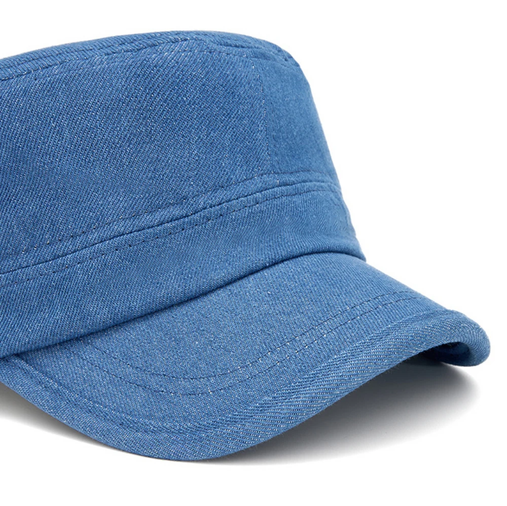HT5133 Einfarbige Baseballkappe 2026 Neue Flache Armeekappe für Männer und Frauen Verstellbare Snapback-Kappe Unisex Ganzjahres-Baseballmütze – Detail 3