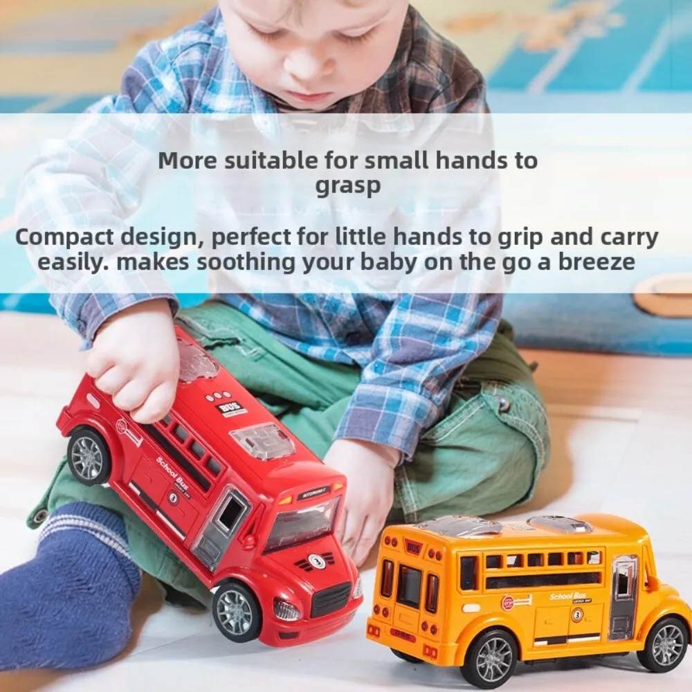 Crianças brinquedo inercia alimentado estilo dos desenhos animados ônibus modelo de carro para crianças educacional playtime presente idéia para festa de aniversário favor