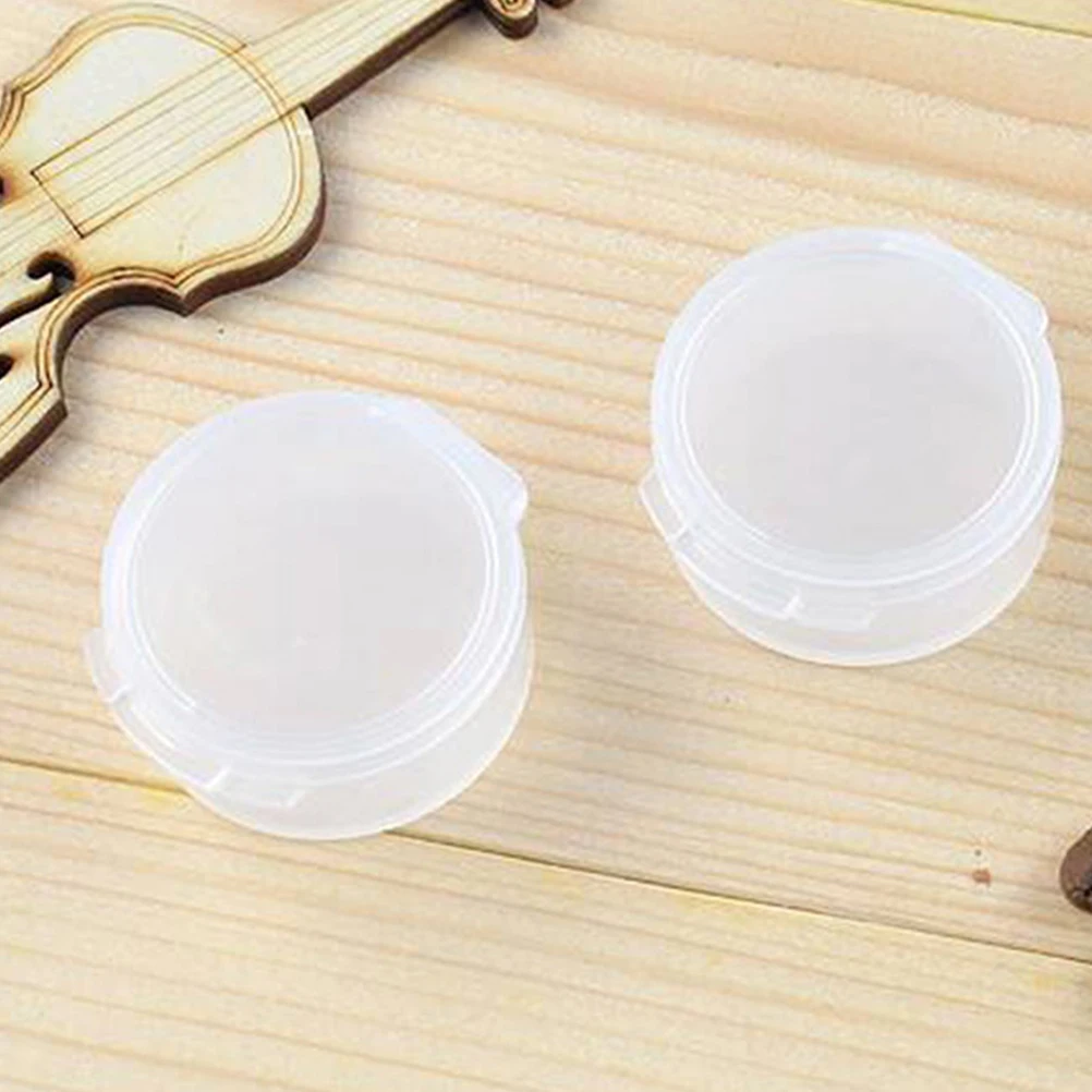 

15 Pcs Earplug Storage Box Clear Plastic Case Large Capacity Round Design Tiny Containers Small Boxes with Lids Portable Jewelry
