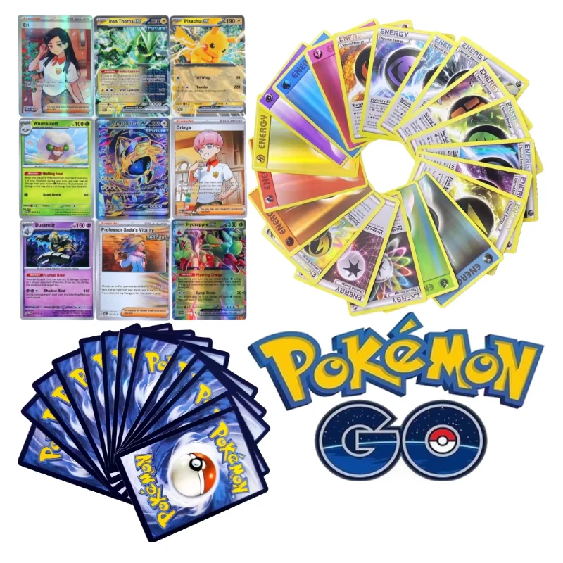 Pokem Card 360Pcs Prismatic Evolutions PHANTASMAL FLAMES Scarlet Violet 151 Black Bolt English Booster Battle Transaction Card