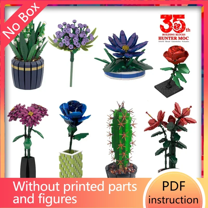 Decoración de flores, florero artístico, regalo para niña, cosas, juguetes para niñas, ramo de flores, bloques de construcción, flores artificiales, Cristo