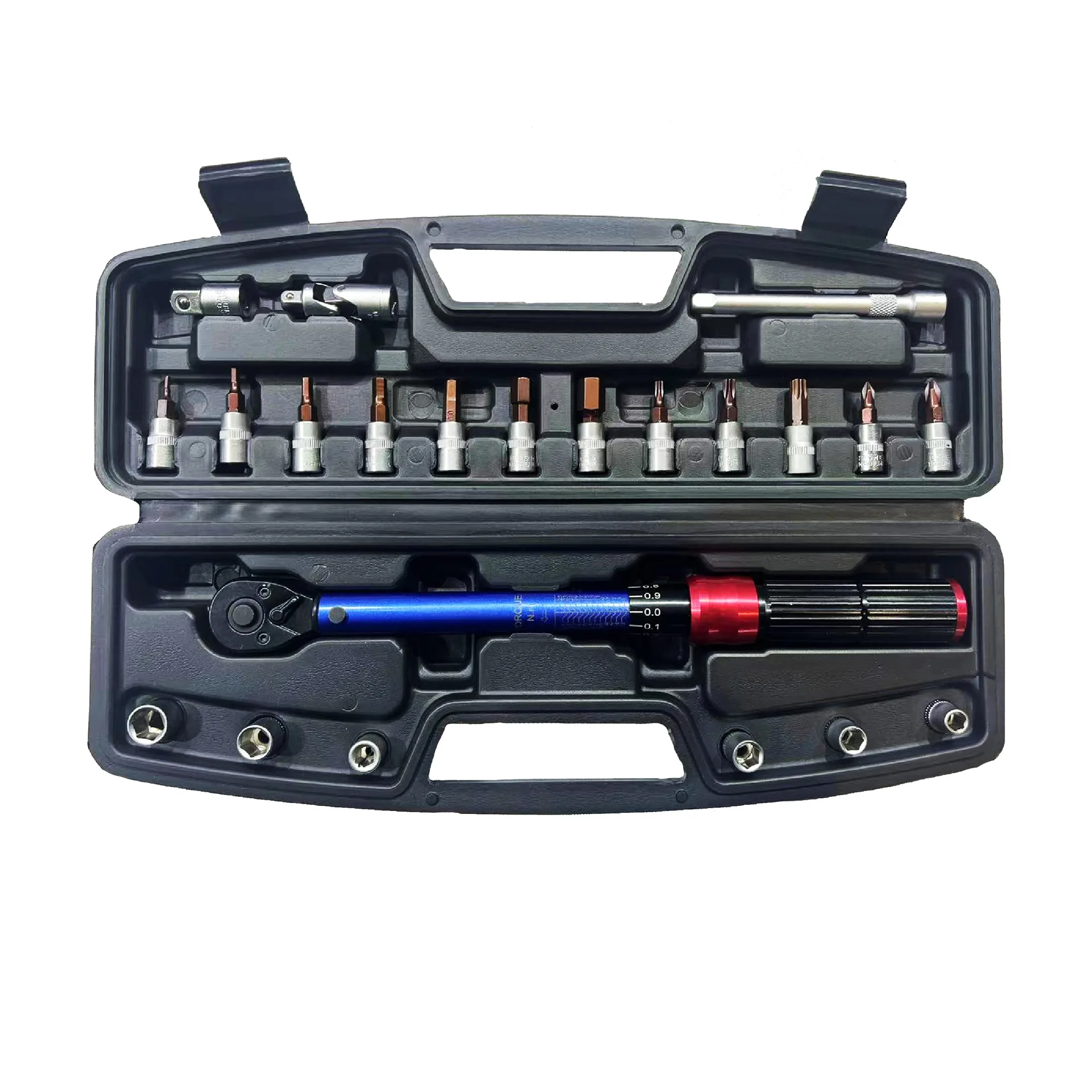 

22-piece set 1-25N.M torque wrench set high-precision preset small fly adjustable torque ratchet wrench