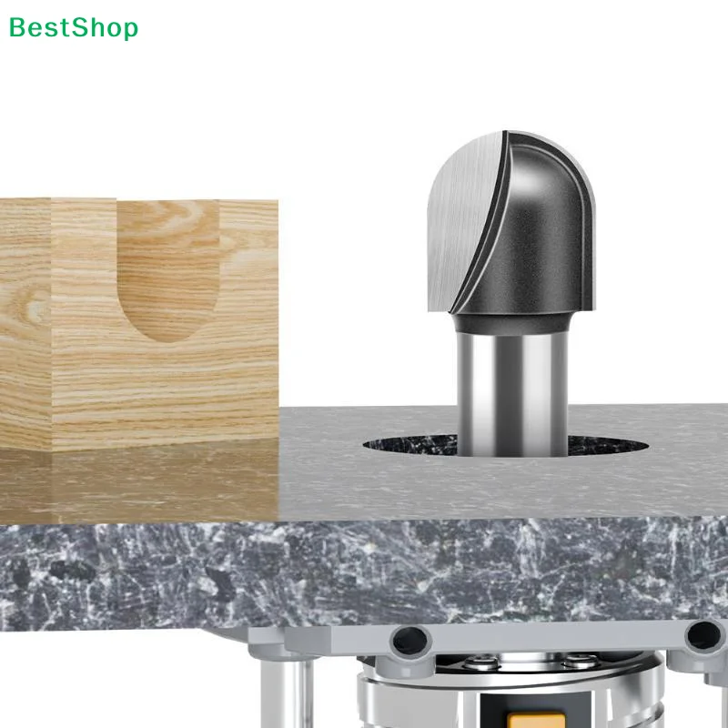 6mm 12mm Shank Double Arc Round Nose Router Bit Woodworking Grooving Milling Cutter For Trimmer Engraving Machine