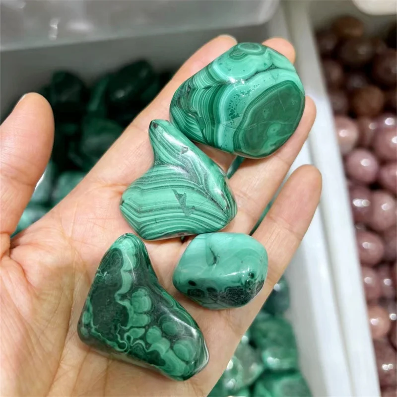 

500g Natural Malachite Tumbled Stone Crystal Reiki Healing Quartz Gravel Fish Tank Decoration