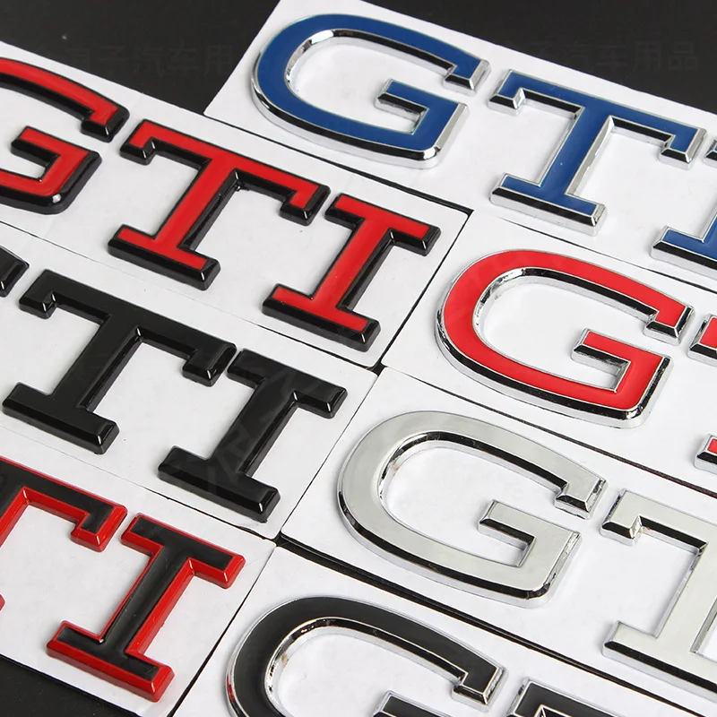 GTI GTD GTE Golf Logo Car Trunk Emblem Sticker Accessories For Volkswagen VW Rline R Polo MK8 Passat Magotan Tiguan Jetta Bora