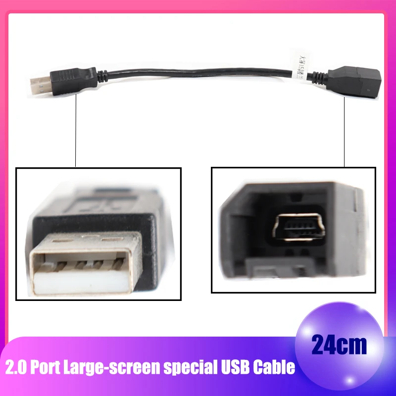 Car Audio Input Media Data Wire 2.0  cable Port Large-screen special USB Port Cable Adapter For Nissan Series USB AUX Transfer