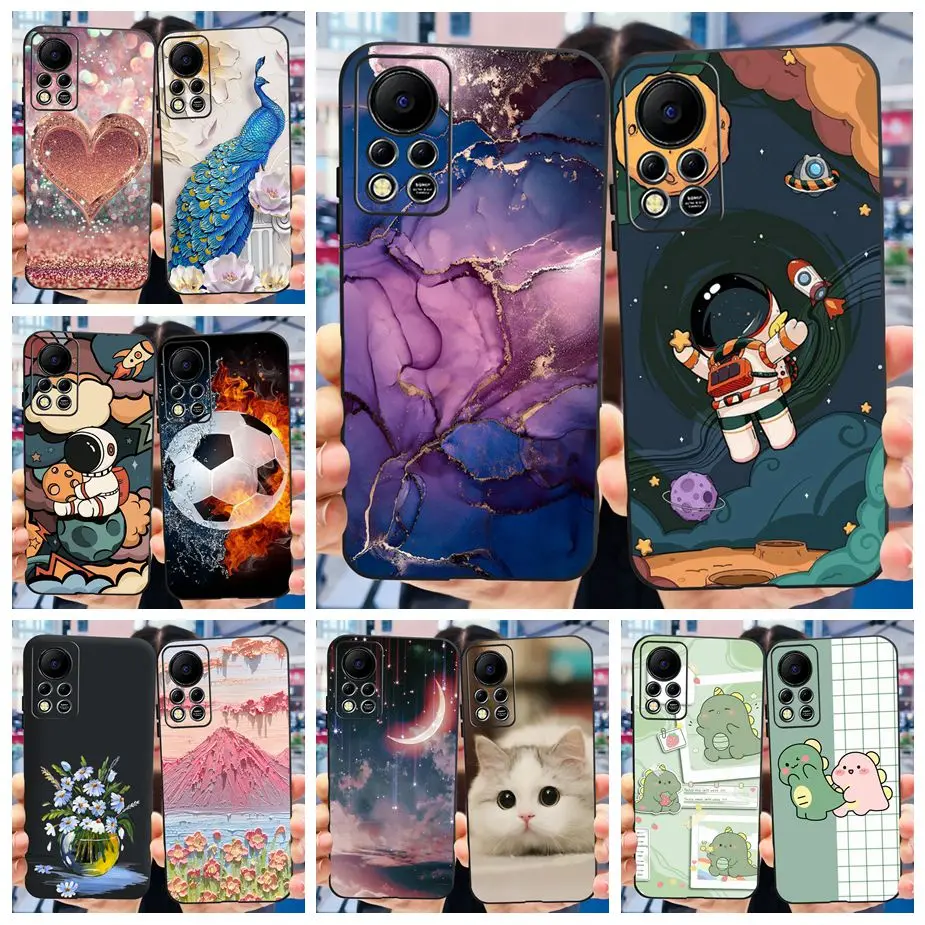 For Infinix Hot 11S NFC Case Stylish Painted Back Cover Soft Silicone Slim Phone Case For Infinx Hot 11S X6812 Hot11s NFC Bumper