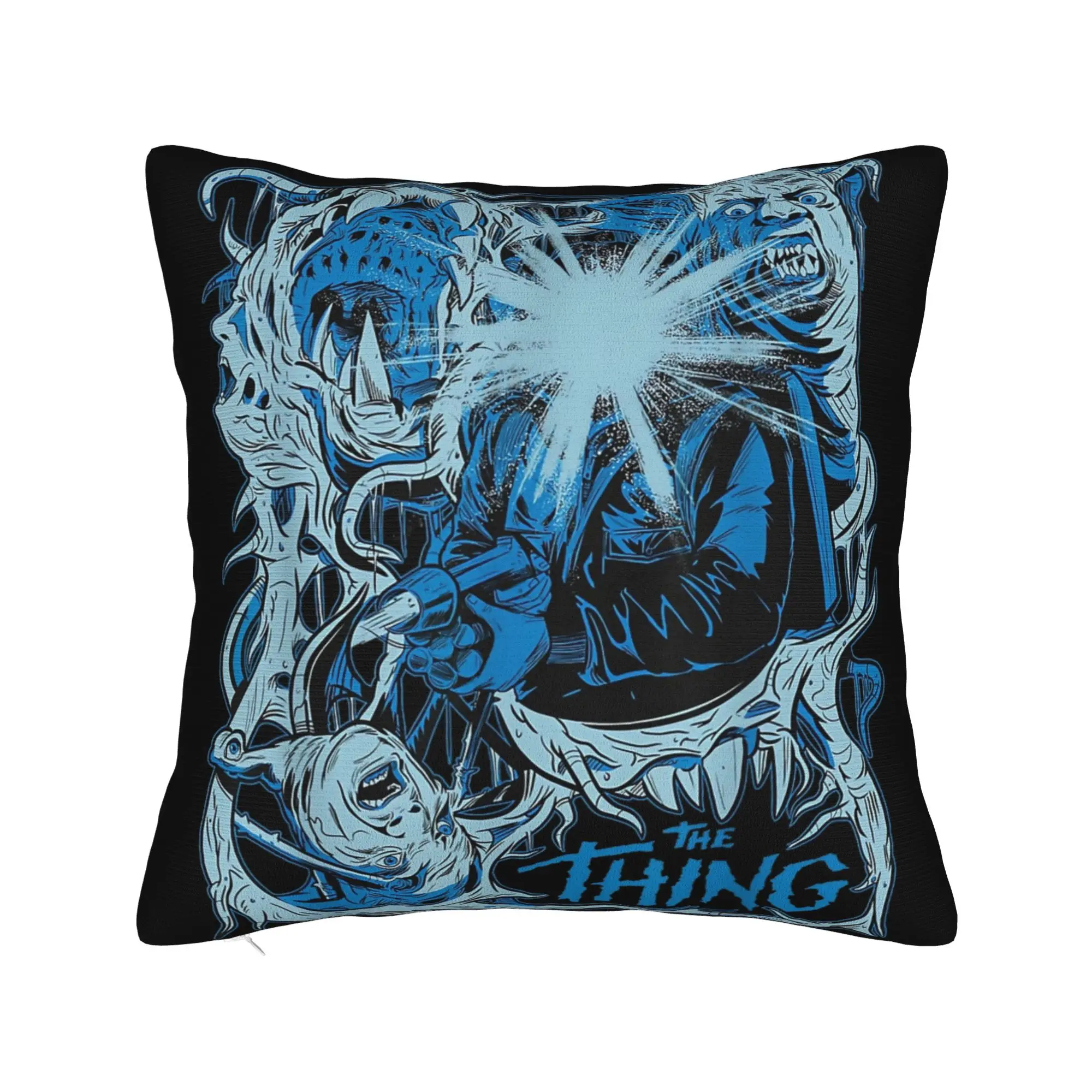 The Thing John Carpenter Pillowcase Printed Polyester Cushion Cover Gift  Throw Pillow Case Cover Home Zippered 45X45cm