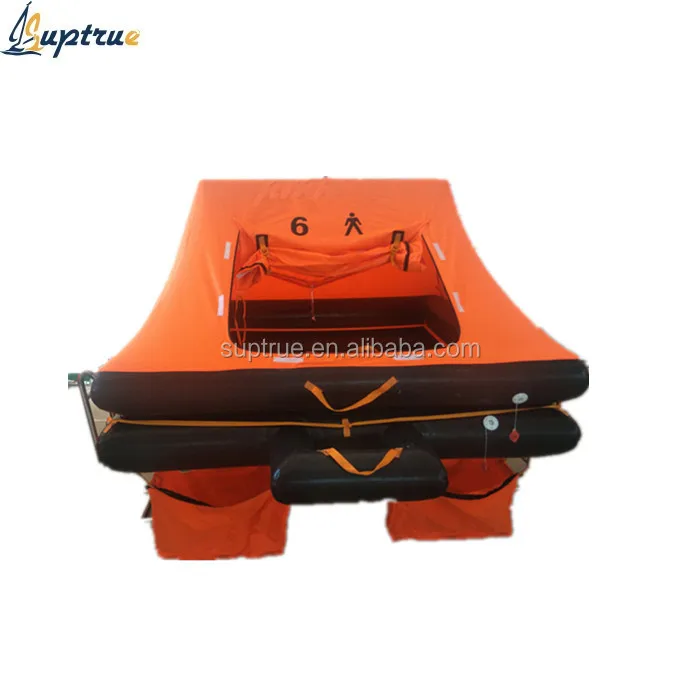 Sell 6 person throw overboad type inflatable life raft for marine use