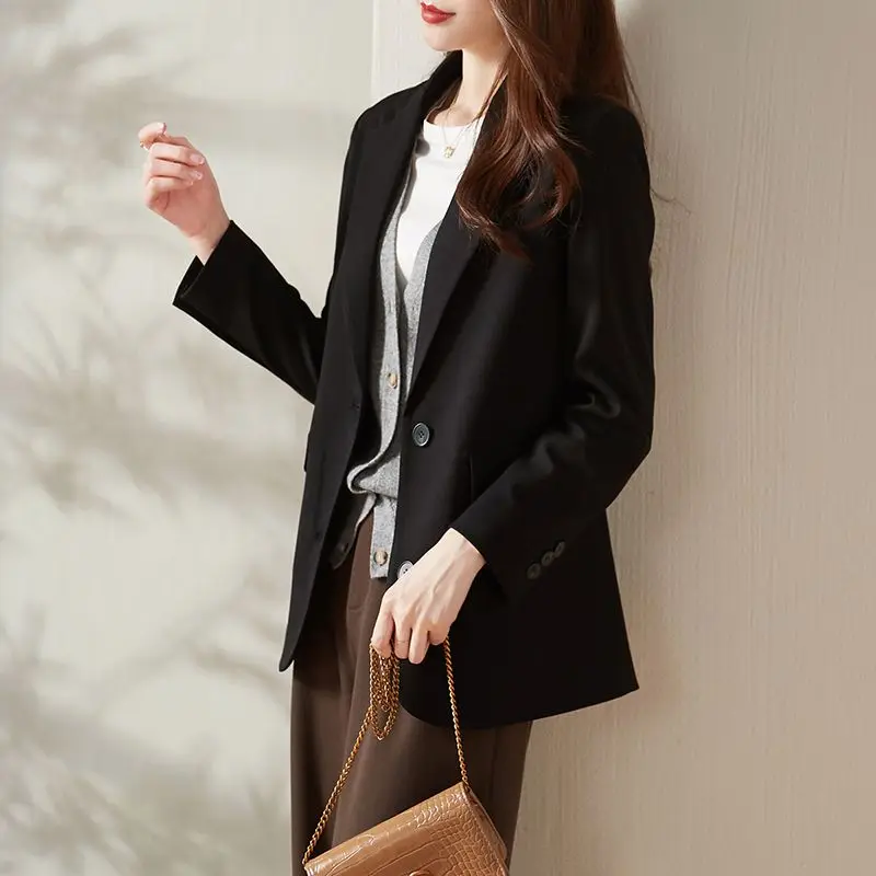 Jacket for Women Long Clothing Fall Outfits Women's Blazer Suits Tailoring Coat Korean Latest Fashion Casual 2025 Blazers Spring