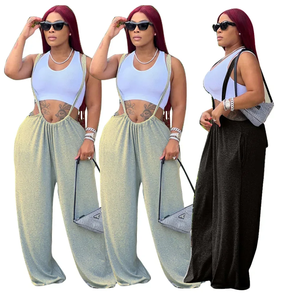 

2023 Wide Leg Pant Women Summer New High Waist Straight Floor Length Pants Loose Casual Trousers Elegant Solid Office Lady