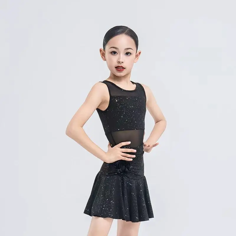 2025-latin-dance-practice-costume-girls-training-performance-suit-children's-new-summer-dance-dress