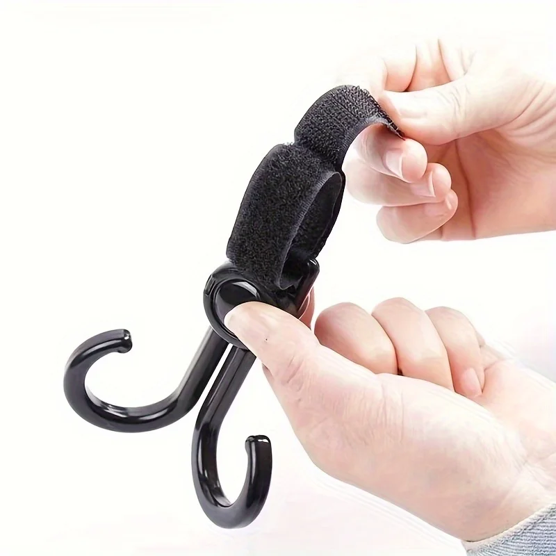 1pc Heavy-Duty Bicycle/Electric Bike Hook - 360° Swivel Dual Hook, Suitable for Bicycles, E-Bikes, Strollers