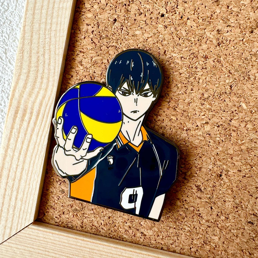 Japanese Volleyball Anime Kageyama Tobio Lapel Pins for Backpack Men Women\'s Brooches Metal Badges Hard Enamel Pin Accessories