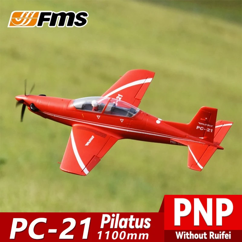 FMS 1100mm PC-21 PNP RC Aircraft Pilatus Electric Outdoor Assembly Charging Remote Control Fighter Model Adult Boy Toy