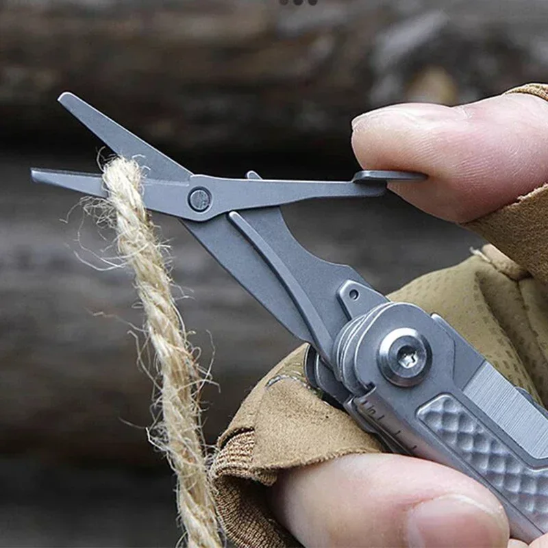 SWISS TECH 11 in 1 Mini Multitool Folding Knife EDC Outdoor Pocket Portable Knife Outdoor Camping Survival Equipment