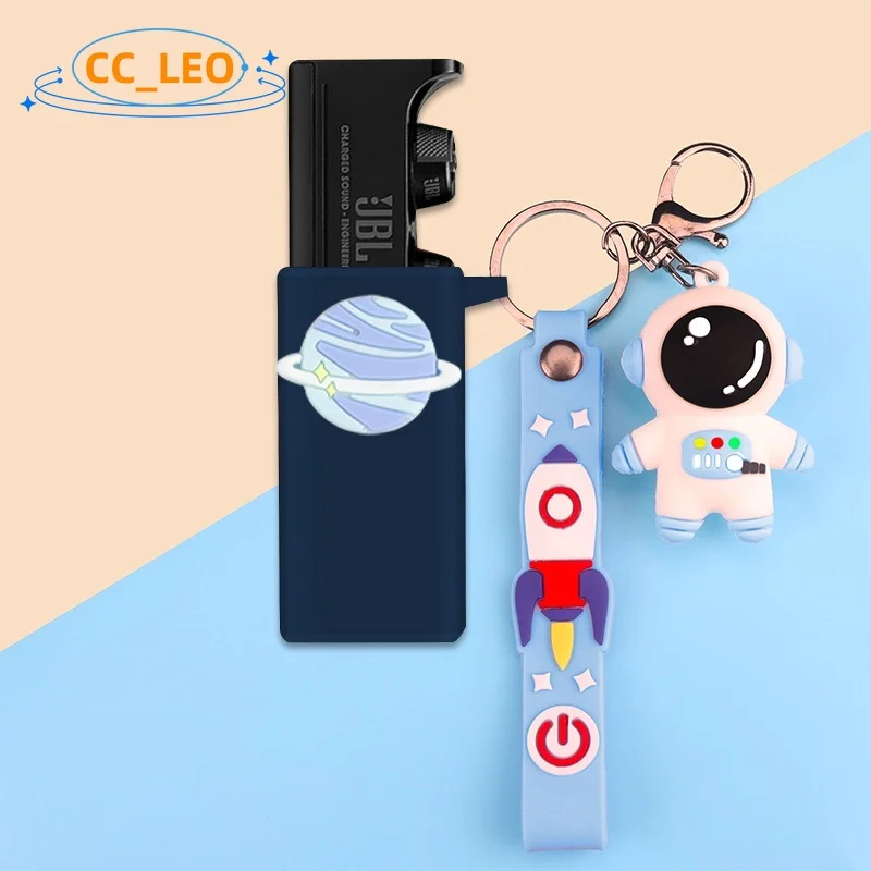 Capa de silicone macia para JBL UA Flash, Cartoon Bear Keychain Pendant, Shell à prova de choque, Capa protetora