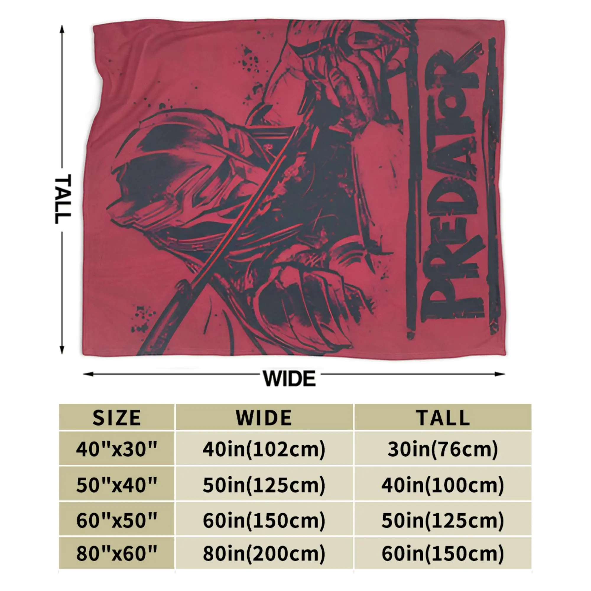 المفترس Badlands 2025 أفلام بطانية دافئة السفر مكتب أفخم رمي بطانية مضحك الأريكة السرير الفانيلا المفرش أريكة غطاء سرير