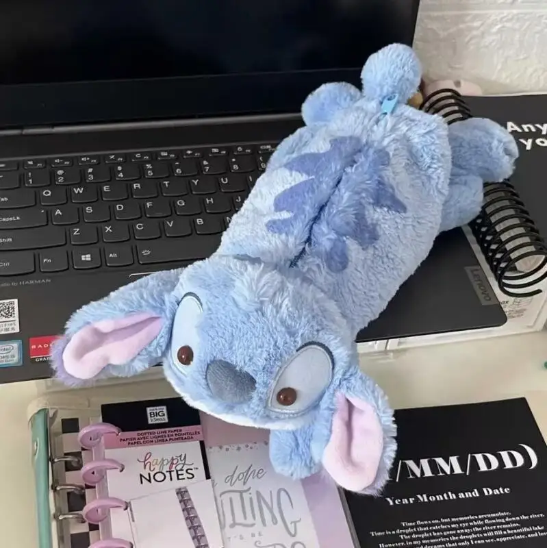 ชุดสัตว์น่ารักดินสอ Stitch Design Multi-Pocket เครื่องเขียนสําหรับโรงเรียนเด็ก Kawaii ตุ๊กตาที่แนบมา Studen ของขวัญ