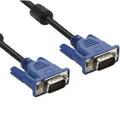 New 1.5M 3M 5M 10M 20M Male to Male 3+5 3+6 VGA Line Computer Projector Monitor Video Extension Power Cable with Magnetic Ring