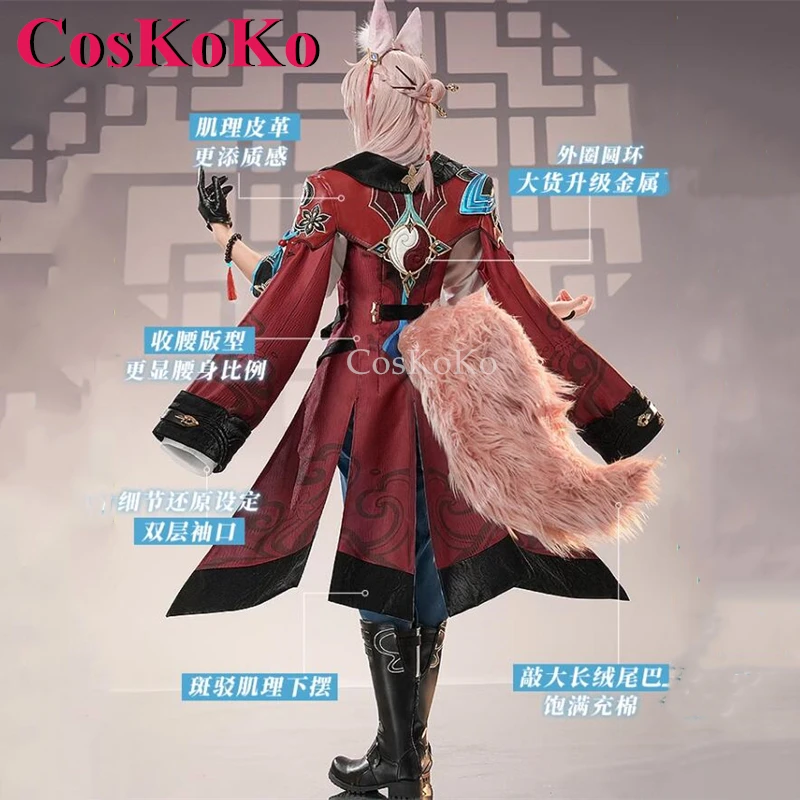 CosKoKo Jiaoqiu Cosplay Jeu Honkai: Star Rail Costume Beau Mode Skip Uniformes, ixd'Halloween Py Play Vêtements S-XL