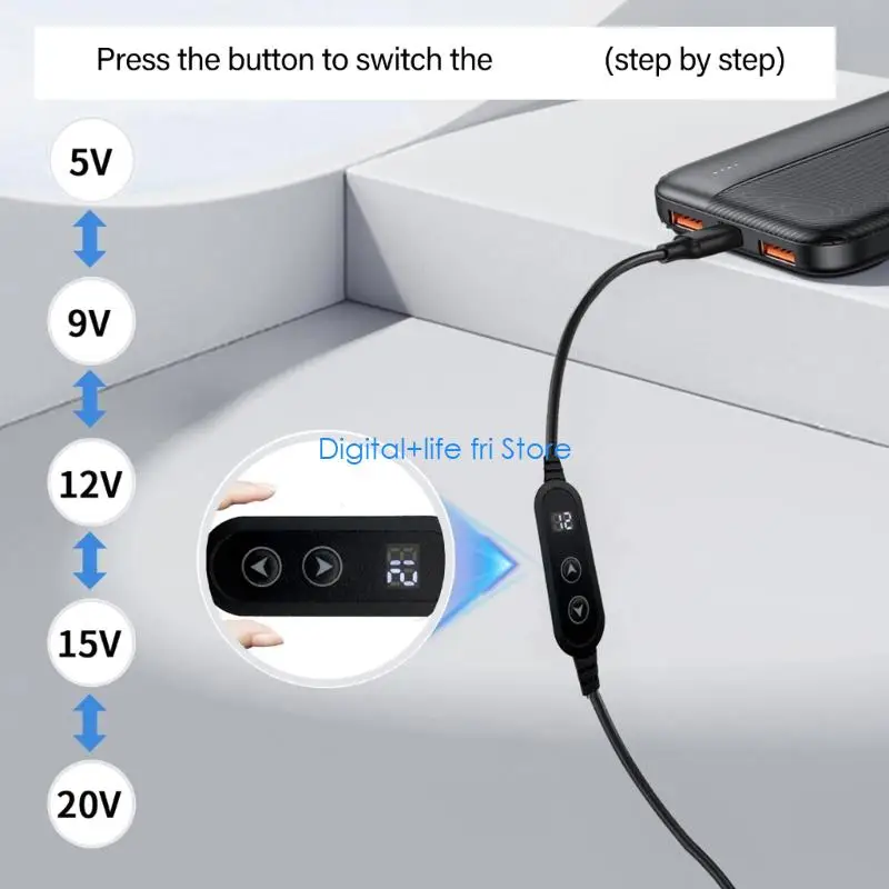 

E06D USB-DC5525 5,5X2,5 мм Кабель-переходник 120 см с несколькими наконечниками для электроники