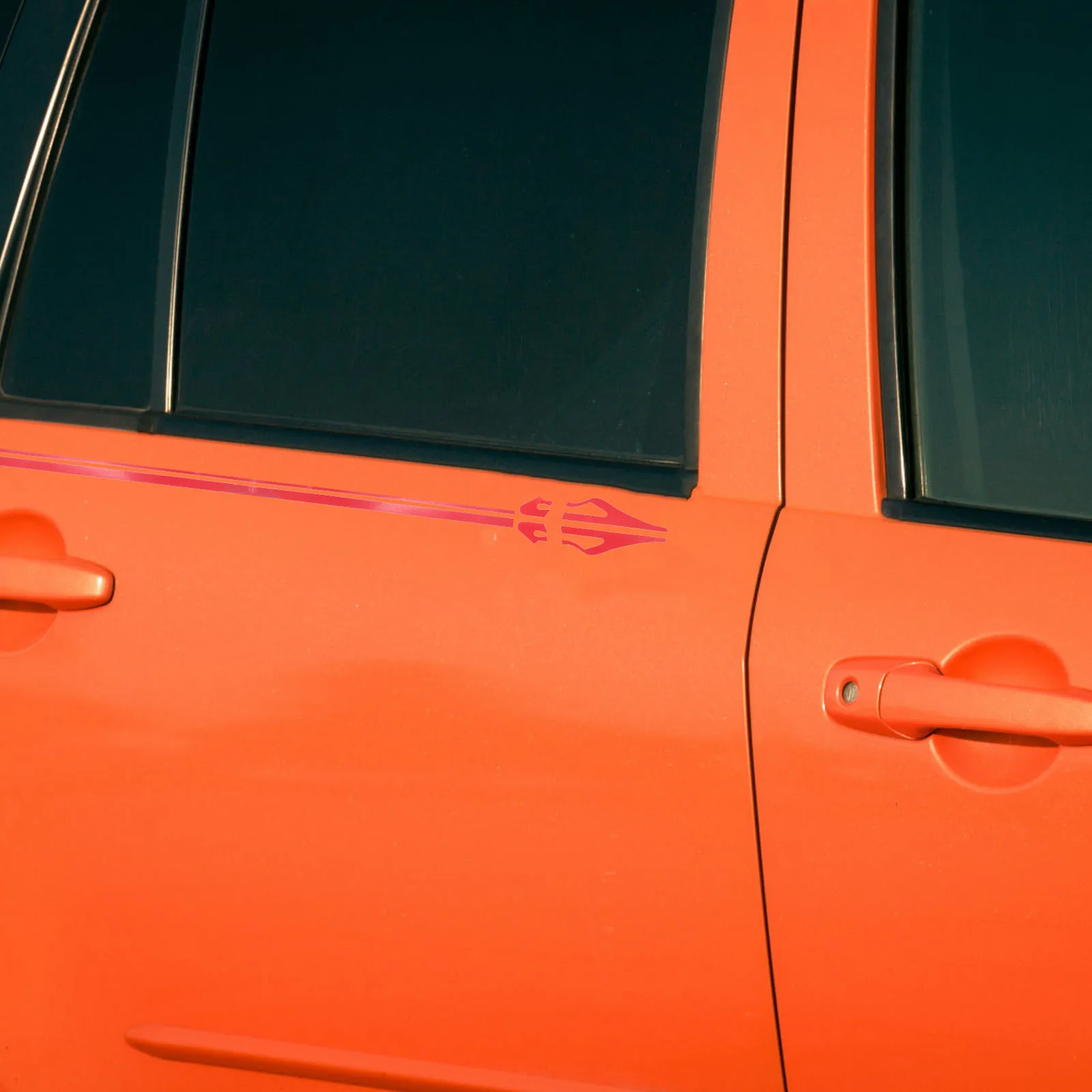 

1Set Car Side Body Sticker Durable Pinstripe Tape Scratch Protection Easy Install Auto Car Racing Stripes Decal for Vehicles