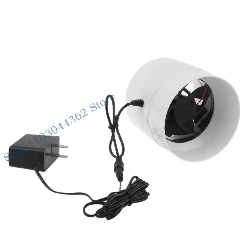 

A3PA 4 Inch Inline Duct Fan Air Ventilator Plastic Pipe Ventilation Exhaust Fan Mini