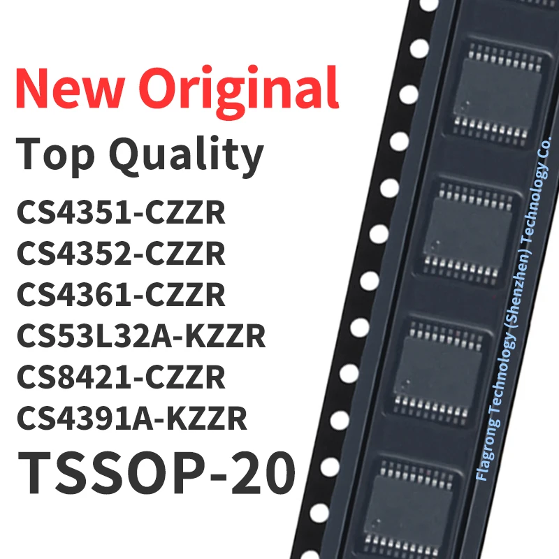 1 Piece CS4351-CZZR CS4352-CZZR CS4361-CZZR CS53L32A-KZZR CS8421-CZZR CS4391A-KZZR TSSOP-20 Chip IC New Original