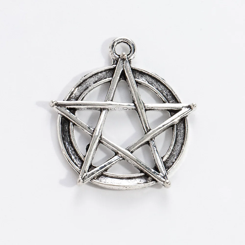 Five-pointed star alloy hollowed-out DIY handmade jewelry accessories, five-pointed star fashionable clothing accessories