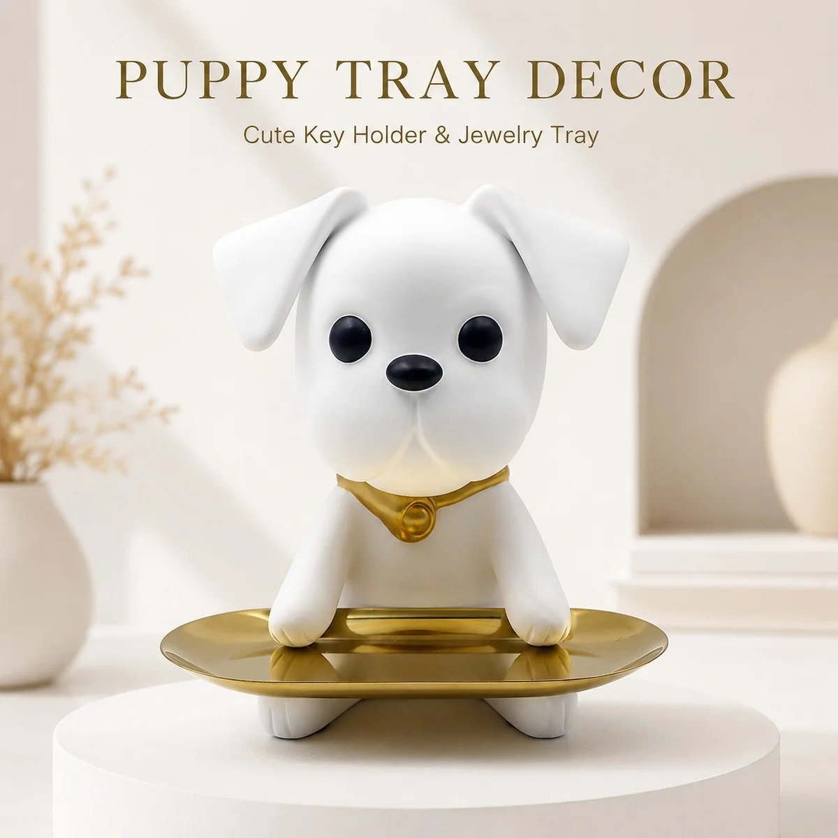 PUPPY CATCHALL TRAY​ Cute Dog Key Holder & Jewelry Organizer