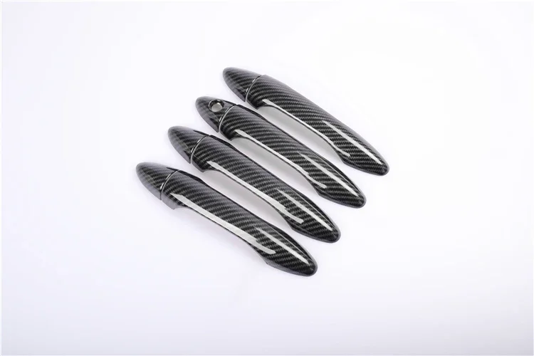 For Kia Optima K5 TF 2011 2012 2013 2014 2015 Carbon Fiber Chrome Car Door Handle Bowl Cover Trim Sticker Styling Accessories