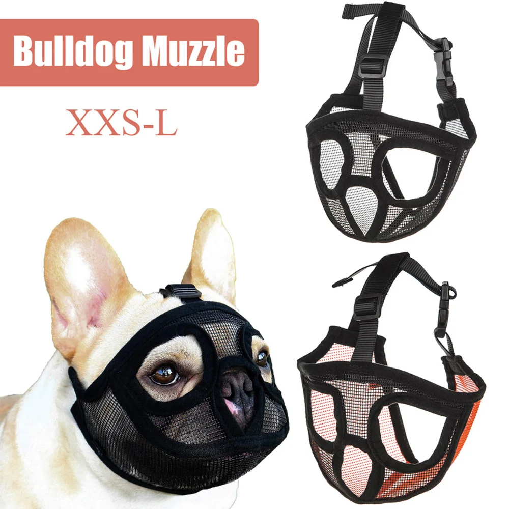 Soft Safety For Short Snout Pet Chew Small Dog Pet Product Mouse Basket Dog Mask Bulldog Muzzle