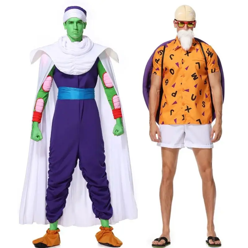 

Anime Piccolo Master Roshi Son Goku Cosplay Costumes Suit Set For Adult Men Comic Con Carnival Outfit Role Play Dress Up