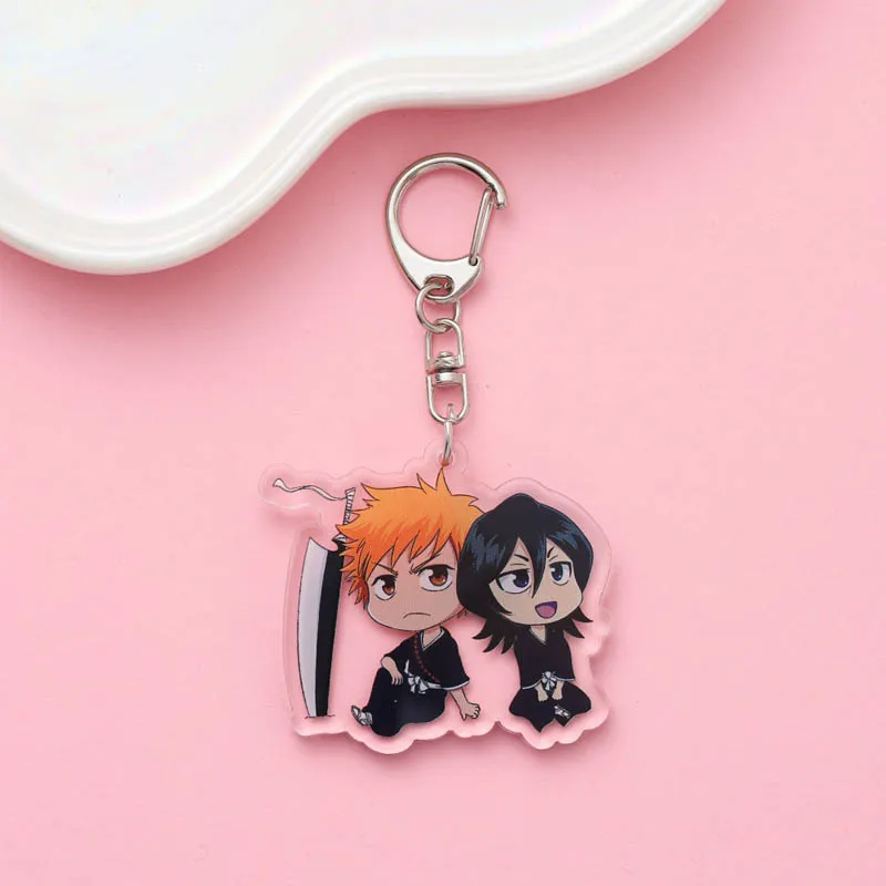 بليتش كوروساكي ايتشيغو كوتشيكي روكيا أنيمي المفاتيح الكرتون مضحك حقيبة قلادة لطيف الإبداعية سحر سيارة كيرينغ أصدقاء المشجعين الهدايا
