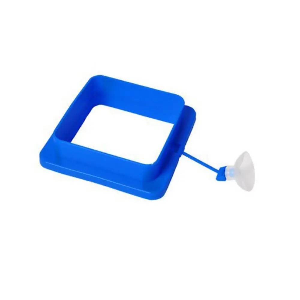 

Thicken Floating Feeding Ring Plastic Suction Cup Fish Feeding Ring Round/Square Floating Food Tray Fish Pond