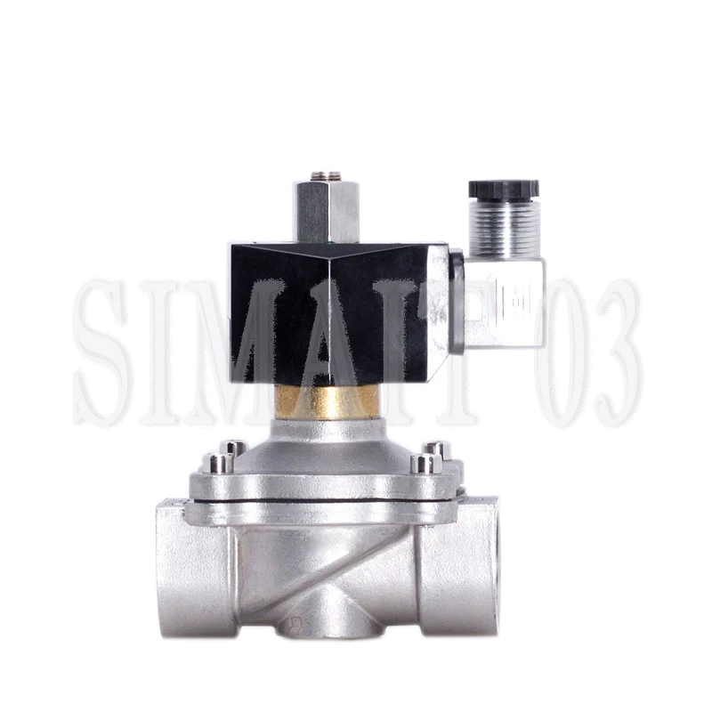 

1/2 "3/4" 1 "1-1/4" 2 "нормально открытый водонепроницаемый электромагнитный клапан из нержавеющей стали 304 12 В 24 В 220 В 24 В постоянного тока для воды, газа, масла