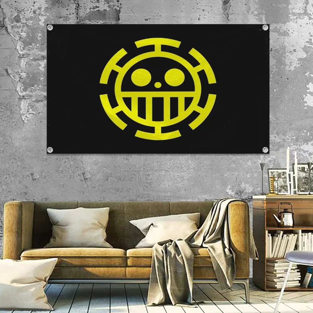 One Hanging Flags Garden Flag Banner Room Decoration Wall Decor Tapestry Home Decoration P-piece Skull Pirate Flags for Bedrooms