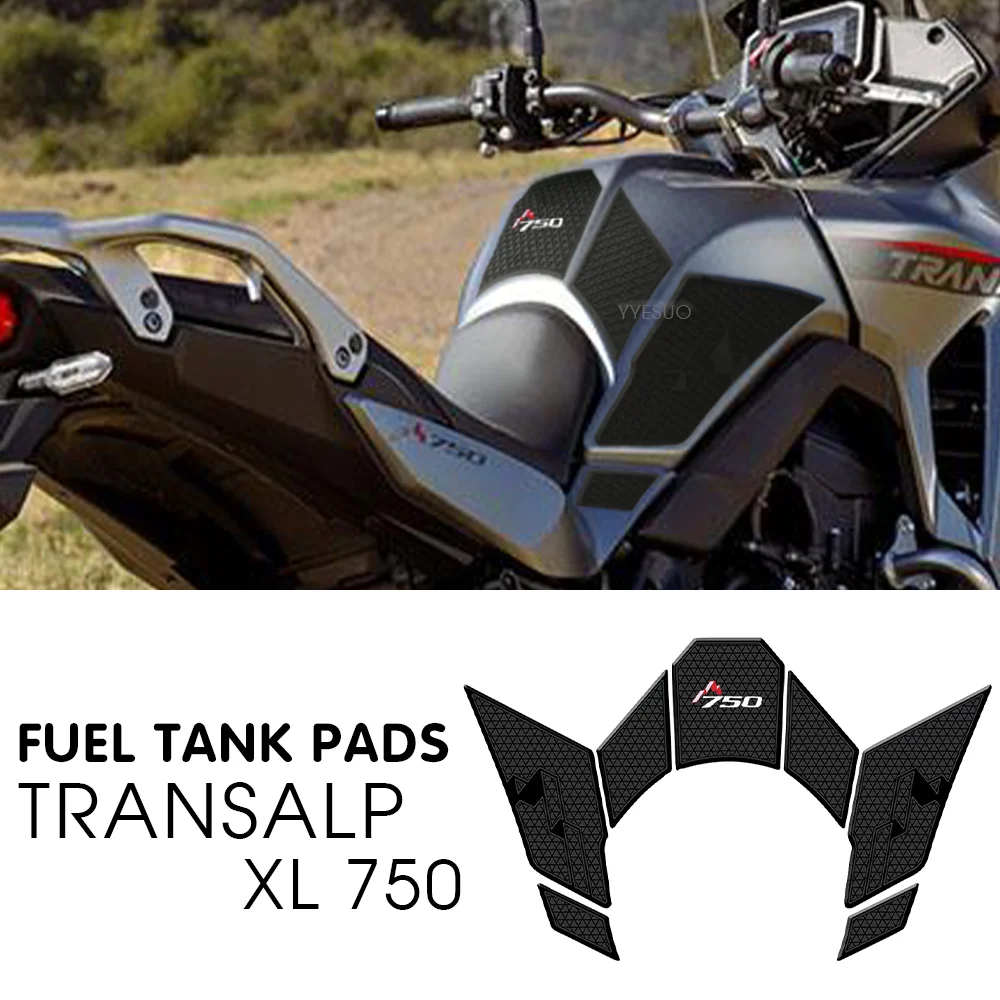 

Motorcycle Rubber Fuel Tank Pads for HONDA Transalp XL750 XL 750 Accessories Knee Grip Decals Transalp750 Anti-slip Stickers