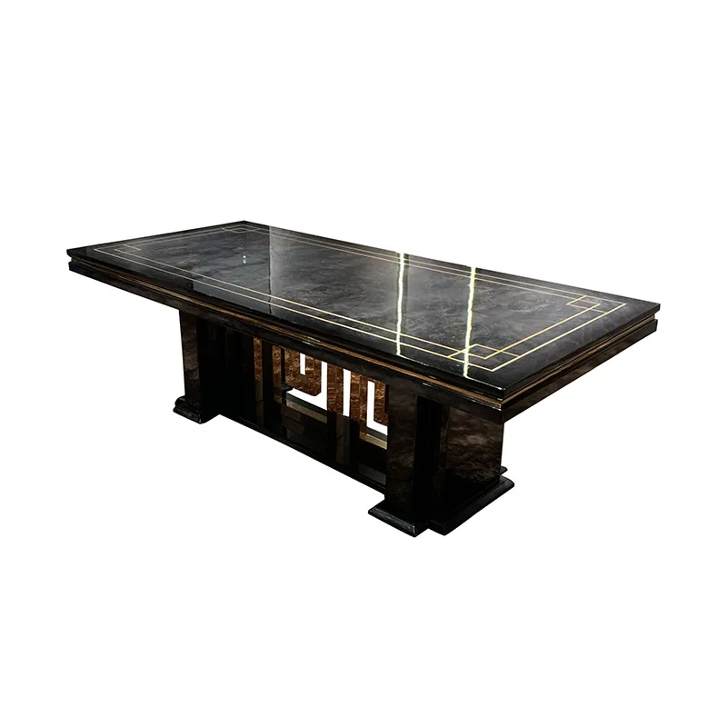 Light luxury dining table and chair combination