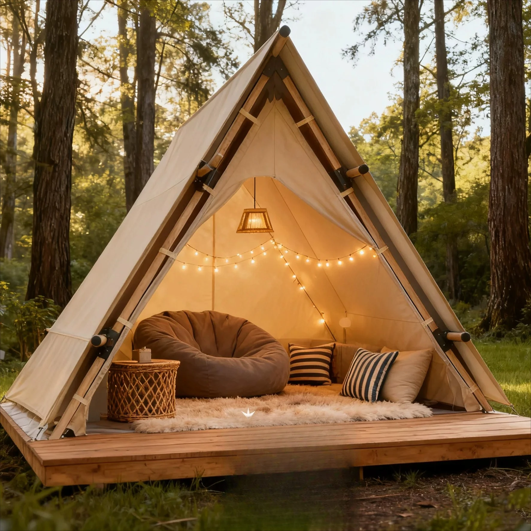 Upper Triangle Wild Luxury Hotel Tent Campground Tent Binhai Park