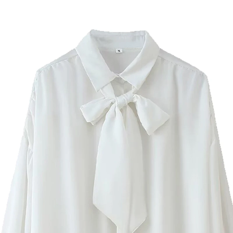 

Summer 2025 Women's Sle Bell Sve Long Sve irt Design Unique Top Polyester Fiber 00% Z Brand New Arrival