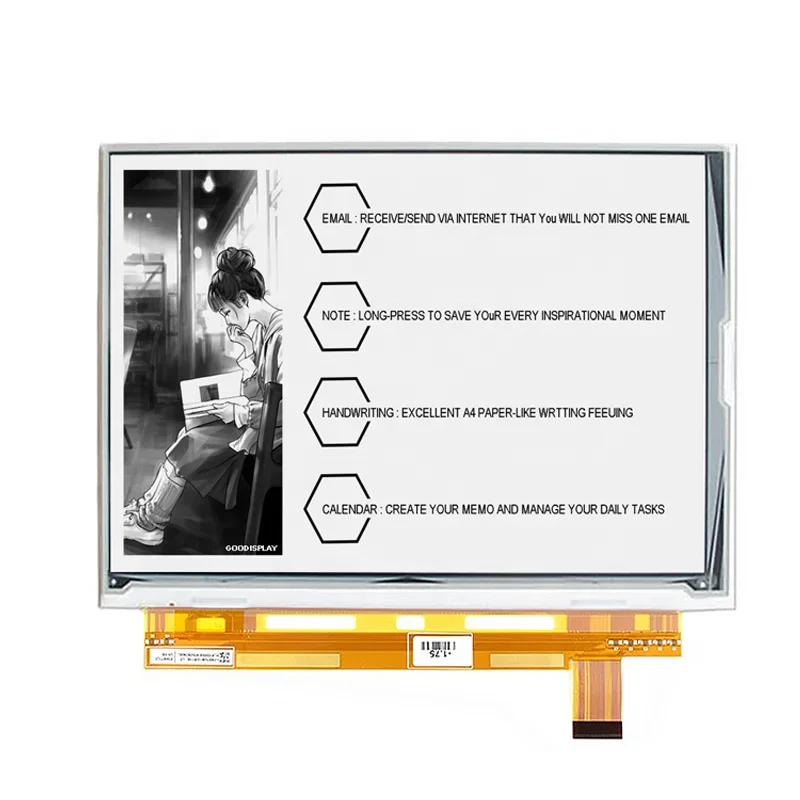 9.7 Inch E Ink Screen For E Book Reader Replacement