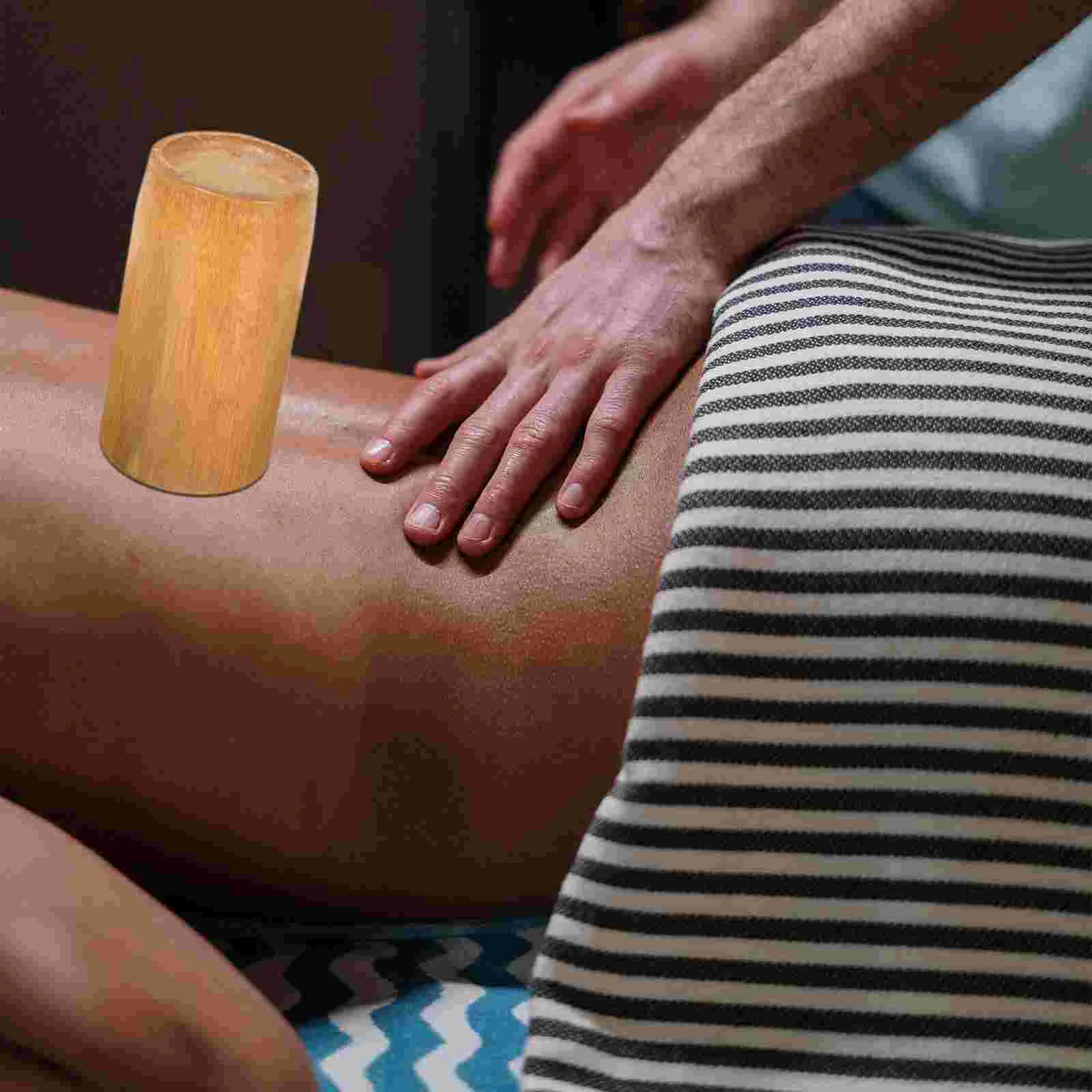 Pot de ventouses en bambou de qualité supérieure, 5 pièces, Pot de massage, outil sain, accessoires professionnels