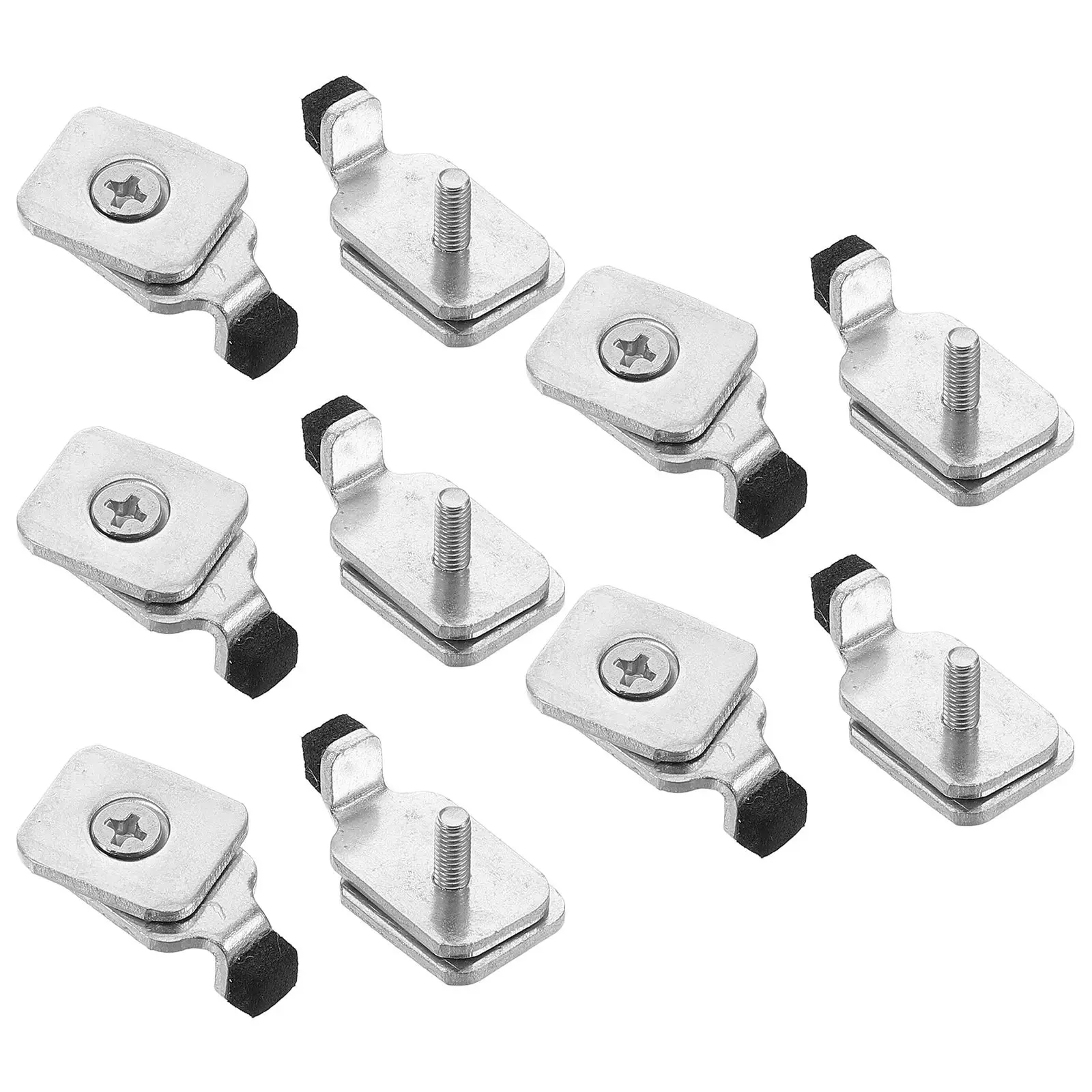 

10 Pcs Curtain Track Ends Stopper Iron Material Easy Installation Home Decor Accessories Curtain Rail Limit Block Stoppers