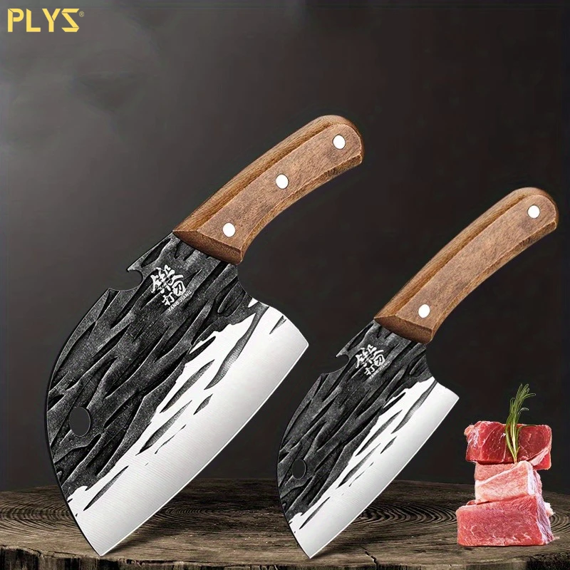 PLYS-Premium Forged Kitchen Knife Set - Perfect for Chefs, Fish, Meat, Fruit & Vegetable Cutting!